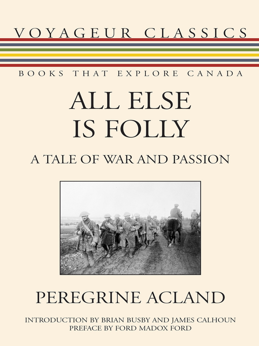 Title details for All Else Is Folly by Peregrine Acland - Wait list